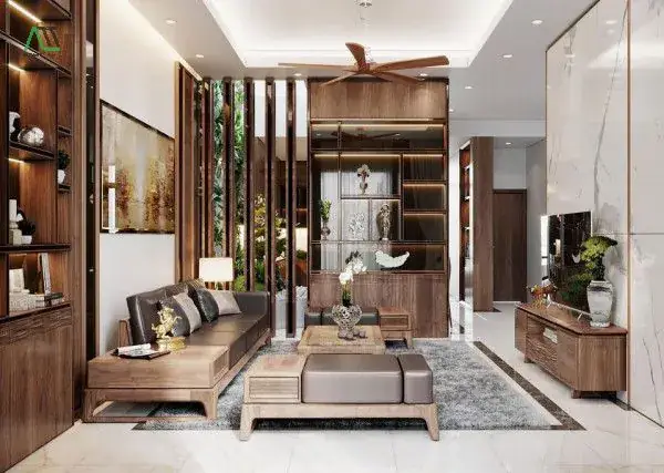 Gợi Ý Các Mẫu Lam Gỗ Phòng Khách Đẹp
