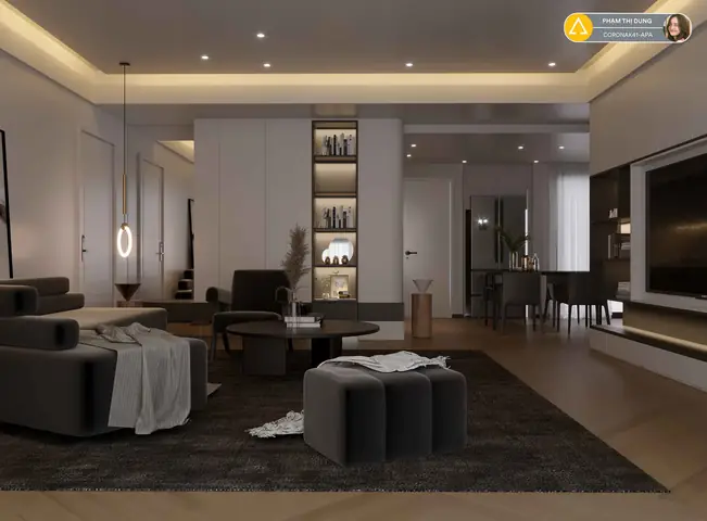 Ví Dụ Minh Họa Về Diễn Họa Nội Thất