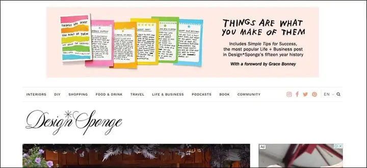 10. Design Sponge: Trang Web Thiết Kế Nội Thất Nổi Tiếng