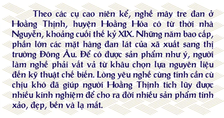Bảo Tồn Và Phát Triển Nghề Mây Tre Đan Ở Xứ Thanh - Ảnh 2. Bảo Tồn Và Phát Triển Nghề Mây Tre Đan Ở Xứ Thanh - Ảnh 2.