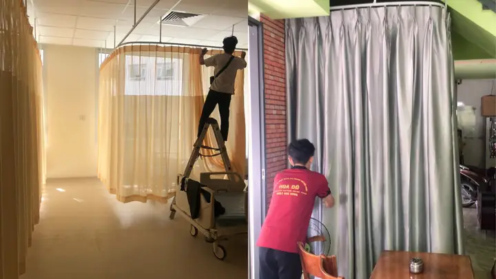 Màn Cửa Hoa Đô Nhận Thi Công Lắp Ráp Tất Cả Các Loại Rèm Cửa Như: Rèm Vải, Rèm Roman, Rèm Cuộn, Rèm Sáo Dọc,....từ Nhà Cửa, Căn Hộ Chung Cư Đến Văn Phòng Công Ty Đều Được Thi Công Với Giá Chỉ40.000đ/ M Ngang.