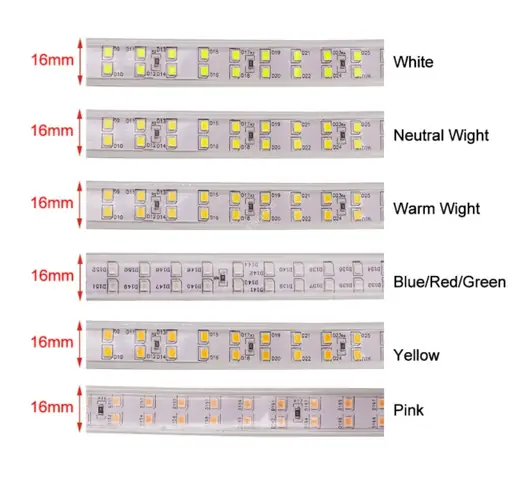 Led Dây Hắt Trần Thạch Cao Mã Vh2835 2 Đường Led 156 Bóng / 1 Mét