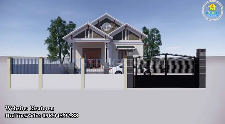 Phối Cảnh 3d Mẫu Nhà Cấp 4 Đẹp Hiện Đại Mái Thái Phối Cảnh 3d Mẫu Nhà Cấp 4 Đẹp Hiện Đại Mái Thái