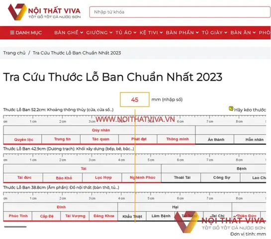 Các Cách Tra Cứuthước Lỗ Ban Không Cần Thước Thật
