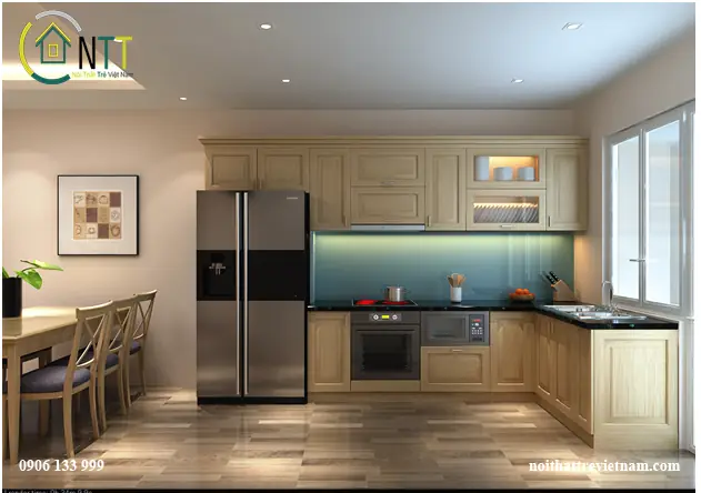 - Kiểu 1: Thiết Kế Phòng Bếp Hình Chữ L - Kiểu 1: Thiết Kế Phòng Bếp Hình Chữ L