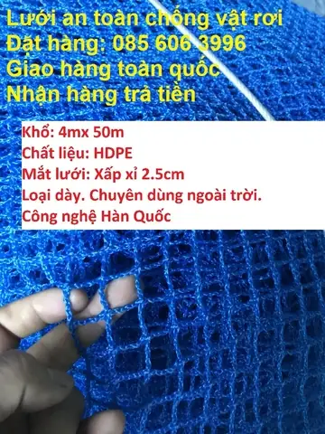 Loại 2: Lưới Dù Màu Xanh