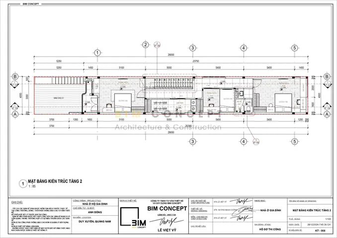 Mặt Bằng Nhà Phố 4 X 29m Tầng 2