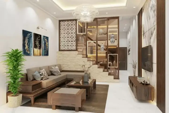 Mẫu Trang Trí Phòng Khách Nhà Ống 5m Hiện Đại
