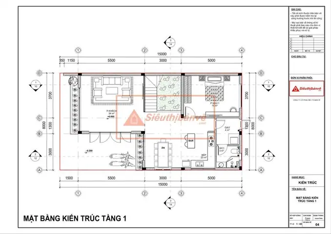 Bản Vẽ Tầng 1