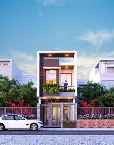 Mẫu Thiết Kế Nhà Phố Mặt Tiền 4x15m 2 Tầng Mái Bằng