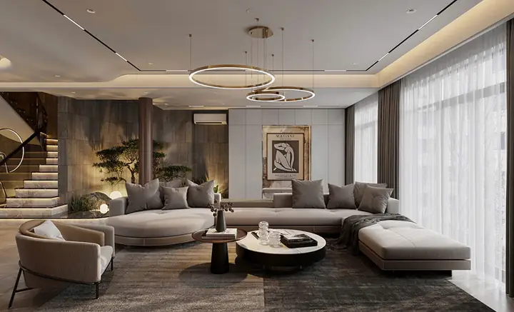 Nội Thất Biệt Thự Liền Kề Phong Cách Hiện Đại (modern)
