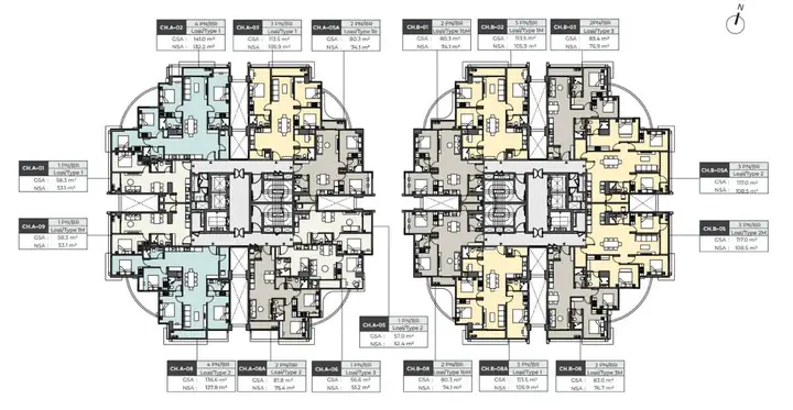 Penthouse (diện Tích: 143,94 M² – 372,2 M²)