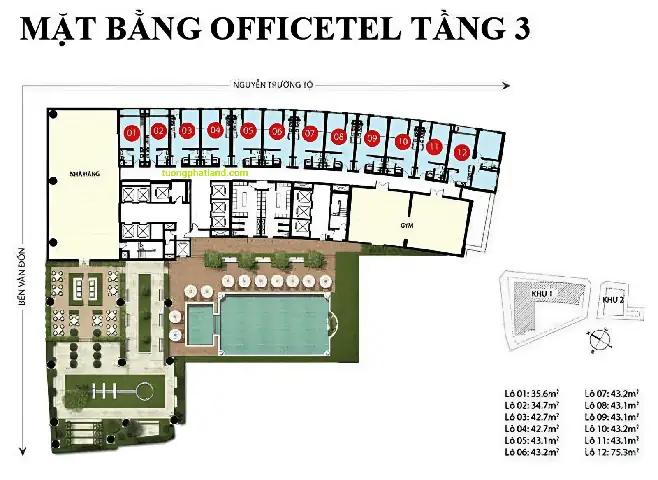 Mặt Bằng Saigon Royal Quận 4. Layout Chuẩn Chi Tiết