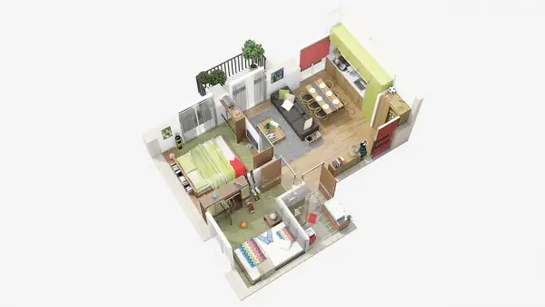 40 Mẫu Thiết Kế Nội Thất Chung Cư 2 Phòng Ngủ