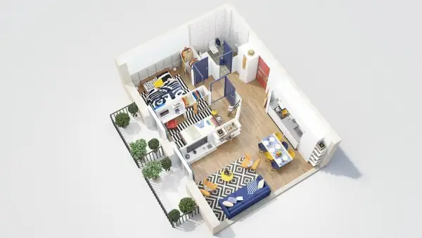 40 Mẫu Thiết Kế Nội Thất Chung Cư 2 Phòng Ngủ