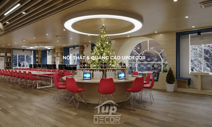 Ý Tưởng Thiết Kế Thi Công Nội Thất Thư Viện Và Văn Phòng Phân Hiệu Đại Học Y Hà Nội