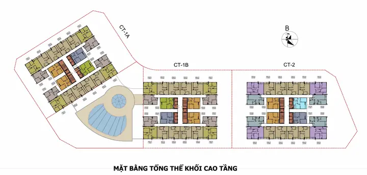 Mặt Bằng 3 Tòa Chung Cư Tại Chung Cư Hateco Apollo Xuân Phương: