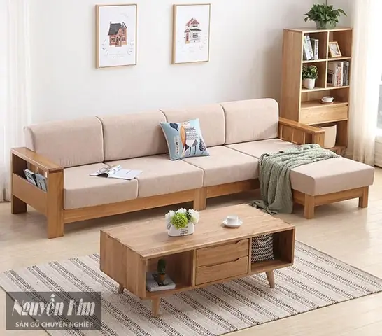Các Mẫu Bàn Ghế Phòng Khách Làm Từ Gỗ Trang Trí Nội Thất