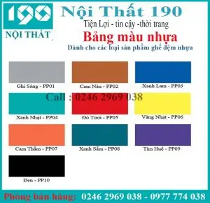 Bảng Màu Nhựa