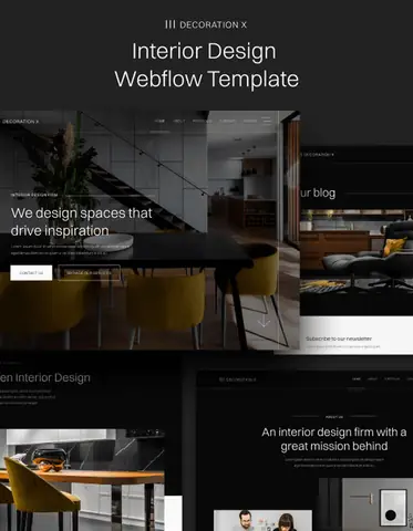 Mẫu Web Nội Thất Decoration X