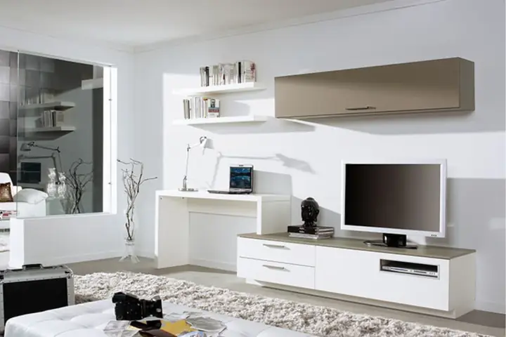 Gợi Ý Các Mẫu Bàn Làm Việc Kết Hợp Kệ Tivi Đẹp, Đa Năng