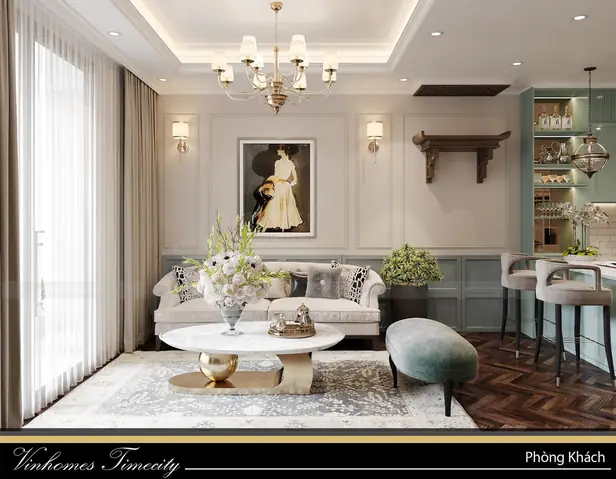 Thiết Kế Nội Thất Chung Cư Vinhomes Times City Nhà Cô Lệ