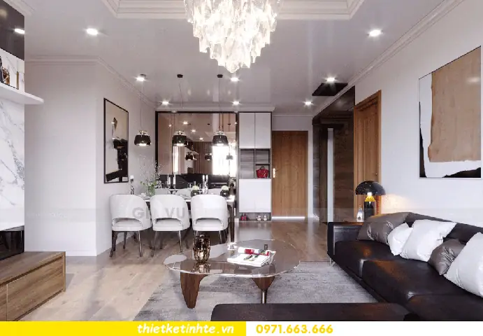 Thiết Kế Nội Thất Chung Cư Times City Căn 2 Ngủ Theo Phong Cách Hiện Đại