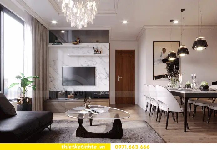 Thiết Kế Nội Thất Chung Cư Times City Căn 2 Ngủ Theo Phong Cách Hiện Đại