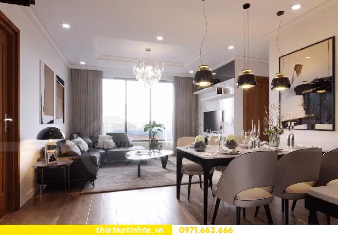 Thiết Kế Nội Thất Chung Cư Times City Căn 2 Ngủ Theo Phong Cách Hiện Đại
