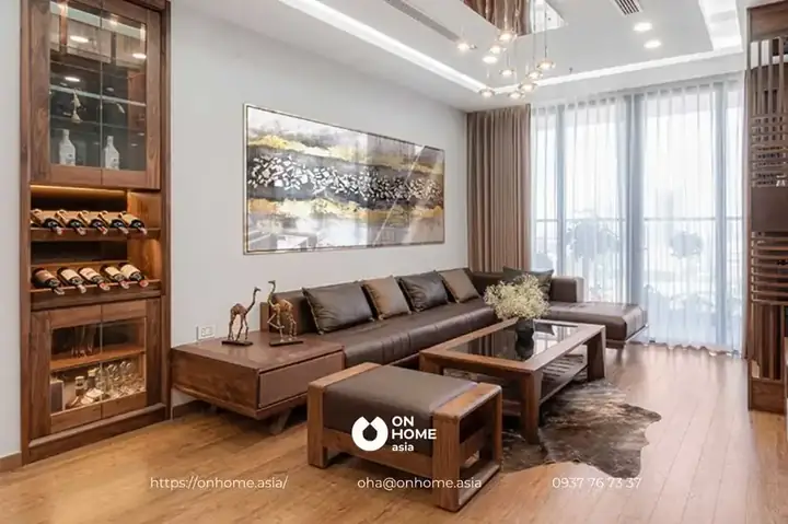 Sofa Gỗ Óc Chó.