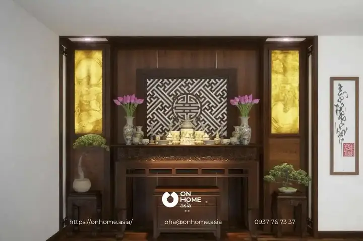 Bàn Thờ Gỗ Óc Chó.