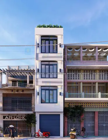 Phối Cảnh 3d Mẫu Nhà Ống Hiện Đại Đẹp