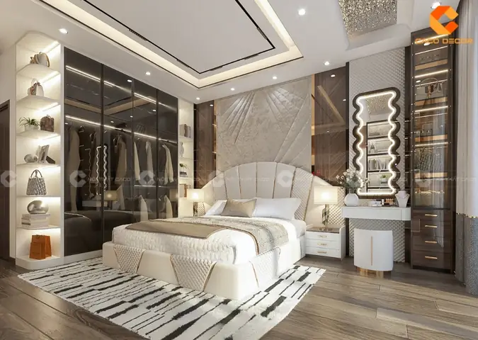 Bộ Combo Phòng Ngủ Màu Trắng Sang Trọng Hiện Đại Bộ Combo Phòng Ngủ Màu Trắng Sang Trọng Hiện Đại