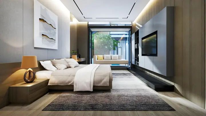 Mẫu Phối Màu Sàn Gỗ Trong Phòng Ngủ