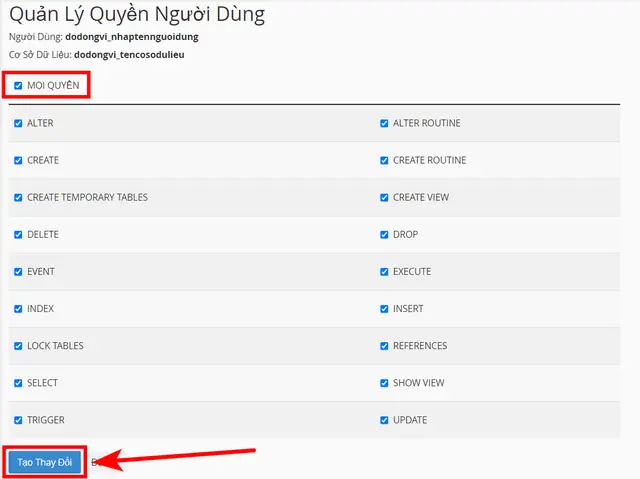 Bước 3: Thiết Lập Cho Cơ Sở Dữ Liệu Database Bước 3: Thiết Lập Cho Cơ Sở Dữ Liệu Database