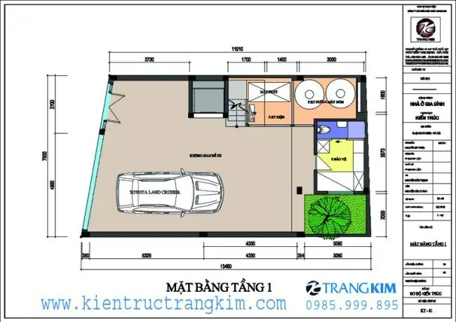 Mặt Bằng Tầng 1