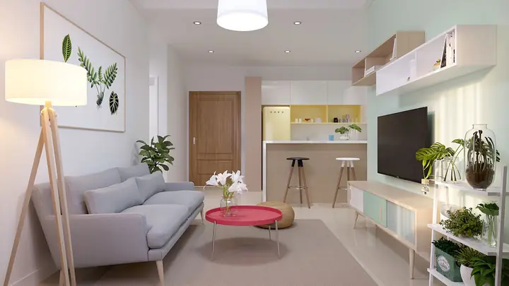 Mẫu Số 4 Thiết Kế Nội Thất Chung Cư 54m2