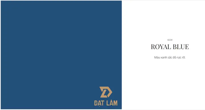 Hệ Thống Sơn Đạt Lâm Khuyến Nghị Có Mã Màu Sơn Xanh Dương Đậm Đẹp Nhất