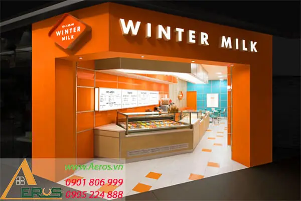 Mẫu Thiết Kế Showroom Bán Sữa 2
