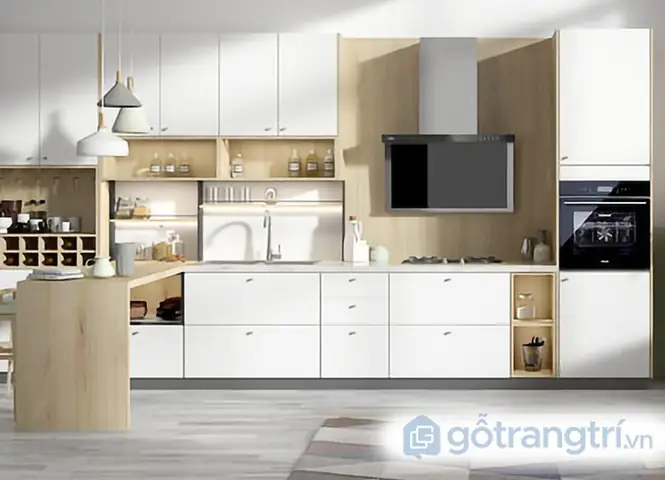 Vẻ Đẹp Vượt Thời Gian Của Tủ Bếp Màu Trắng