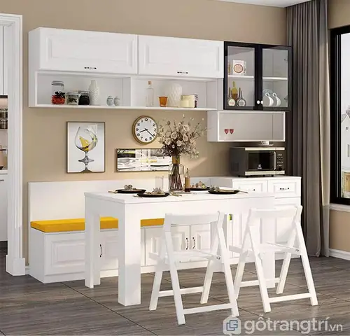 Tủ Bếp Trắng Hiện Đại