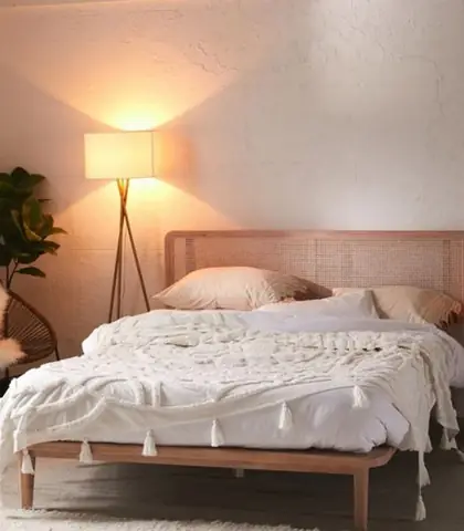 Mẫu 2: Giường Mây Tre Phong Cách Minimalism