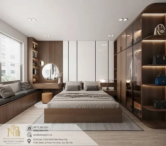 Thiết Kế Nội Thất Phòng Ngủ 30m2 Hiện Đại, Đẹp Tiện Nghi