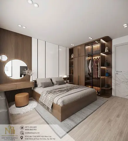 Thiết Kế Nội Thất Phòng Ngủ 30m2 Hiện Đại, Đẹp Tiện Nghi