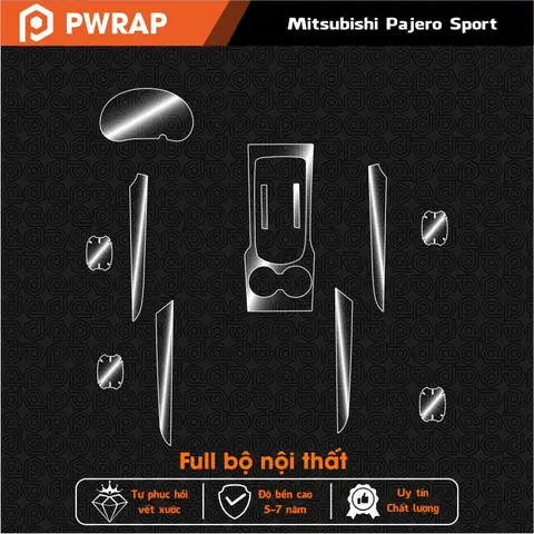 Các Chi Tiết Nội Thất Mitsubishi Pajero Sport 2017 – 2019 Cần Dán: