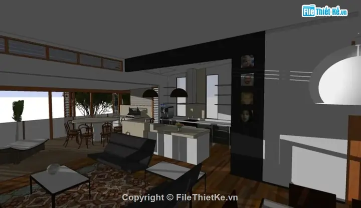 Hướng Dẫn Tìm Kiếm Model Nội Thất Nhà Phố Sketchup Hiệu Quả