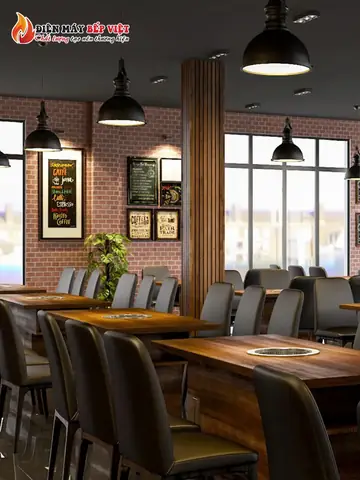 Thiết Kế Nhà Hàng Lẩu Nướng Hàn Quốc Theo Phong Cách Buffet
