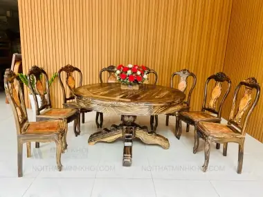 Bộ Salon Gỗ Gõ Đỏ Tay 14 Chạm Nghê Cao Cấp - Sl3019 Bộ Salon Gỗ Gõ Đỏ Tay 14 Chạm Nghê Cao Cấp - Sl3019