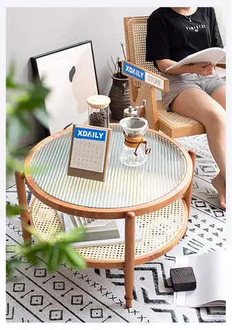 Bàn Trà Xdaily - Rattan Cofee Table - Phong Cách Bắc Âu Đơn Giản Nhưng Đầy Tinh Tế