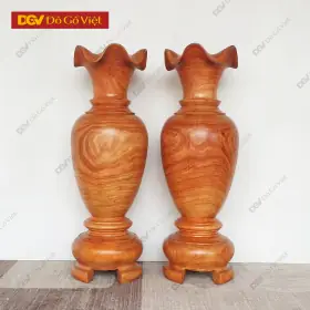 Cặp Lục Bình Gỗ Hương Cao 1m2 Cặp Lục Bình Gỗ Hương Cao 1m2